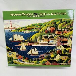 HOMETOWN COLLECTION~1000 PC Puzzle 'Sausalito Waterfront 1815/16x263/4 2007‎ NEW